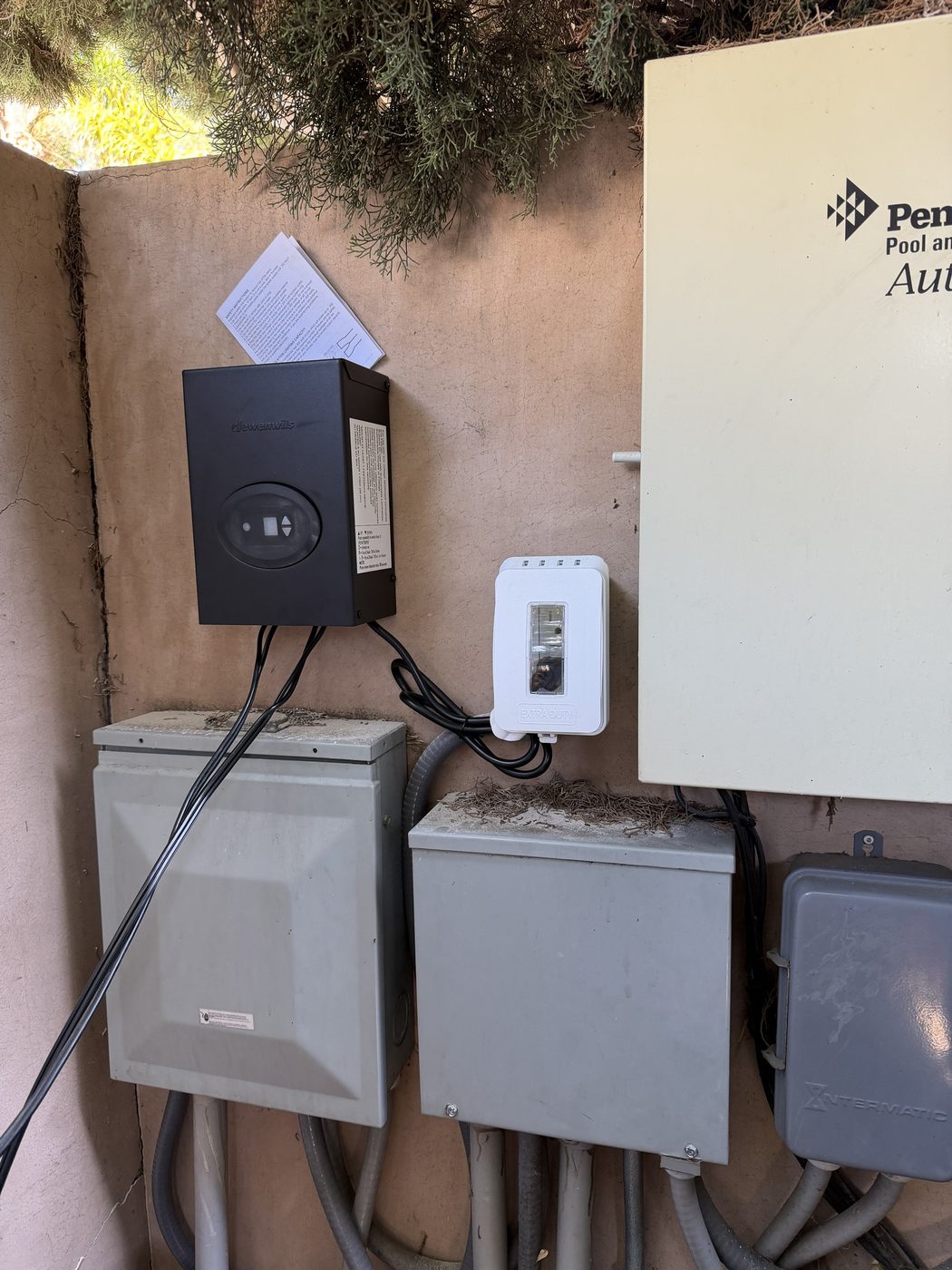 Pool Area Lighting Transformer, after