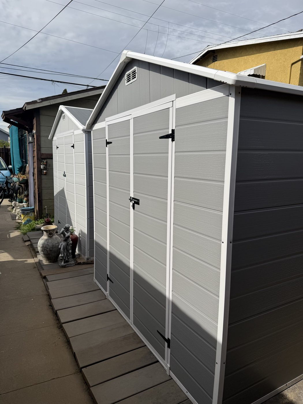 Outdoor Storage Sheds, second job