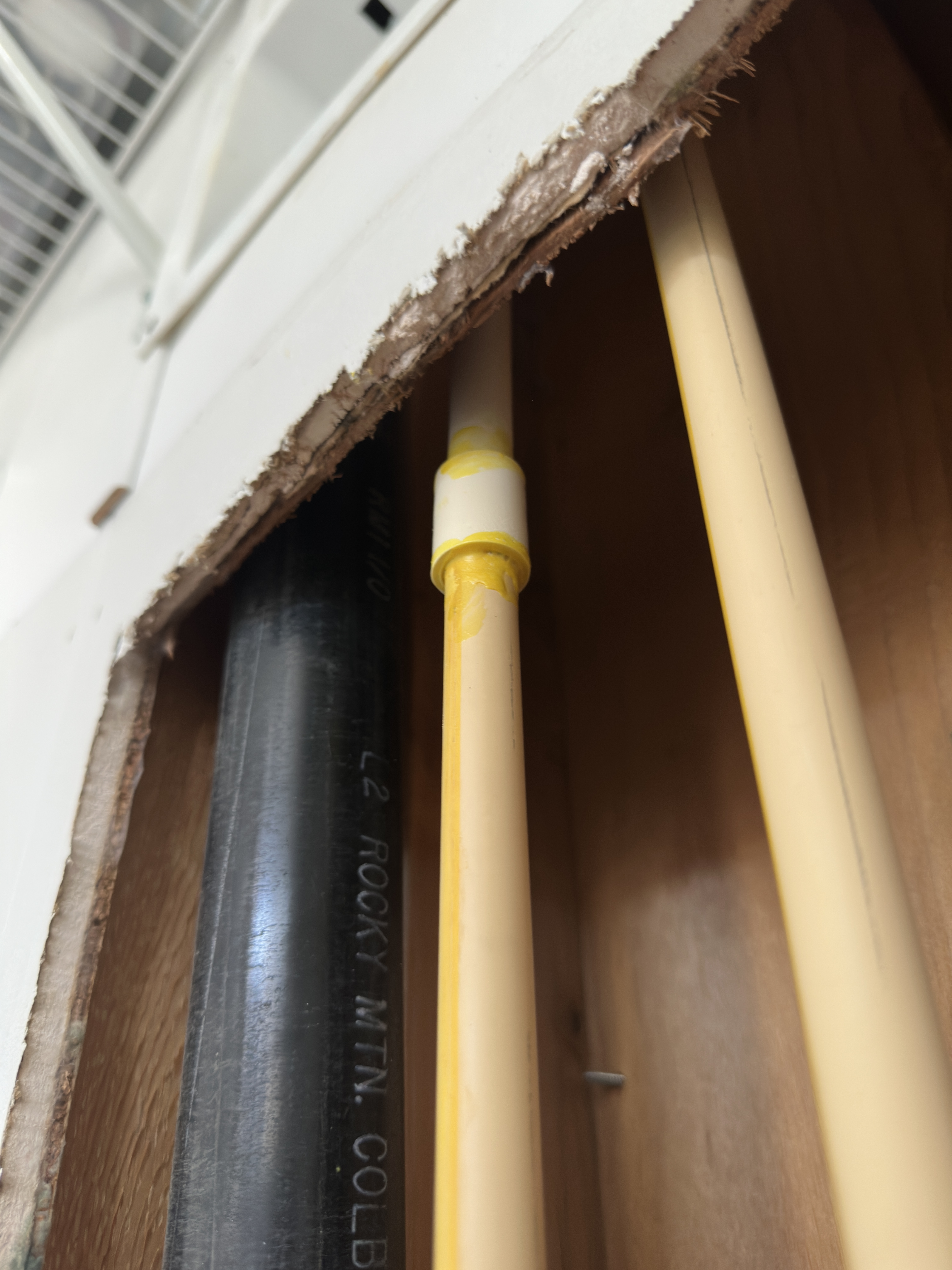 Leak repair and shut-off valve replacement