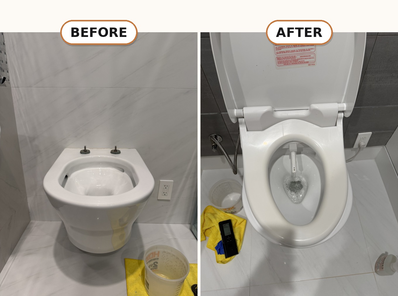Bidet Seat Installation