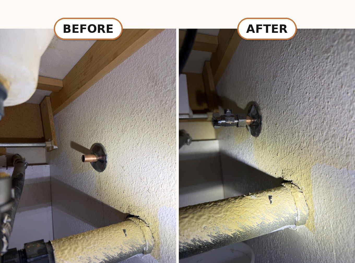 Shutoff Valve Installation