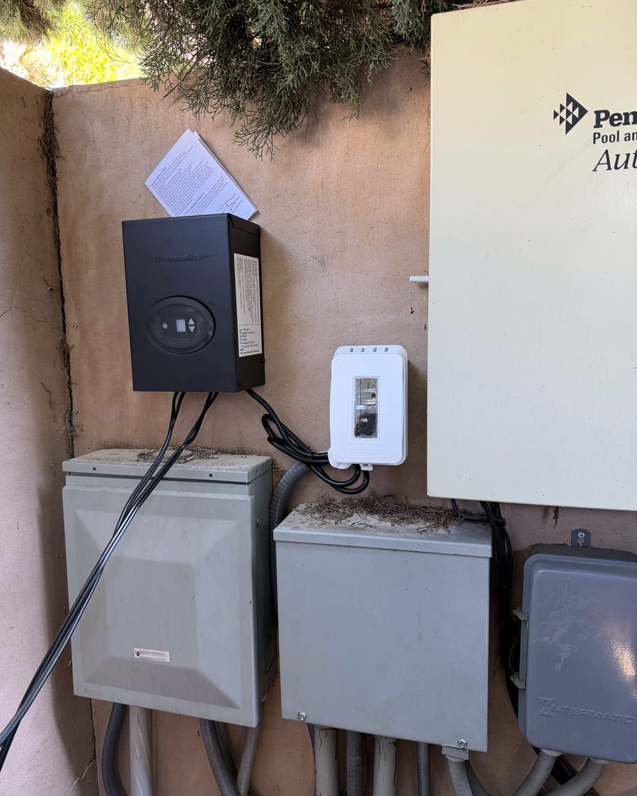 Pool lighting transformer, after